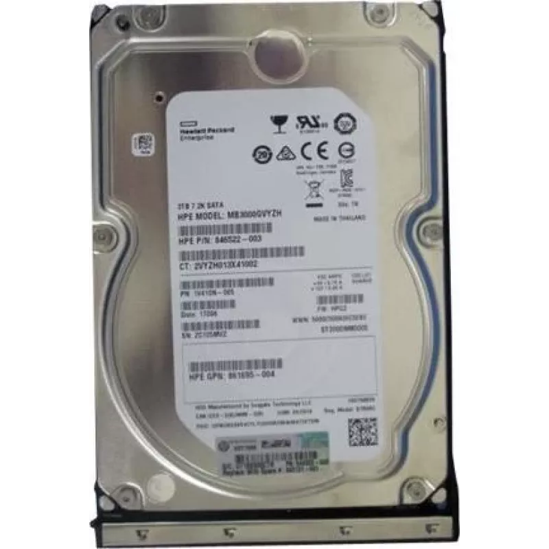 Disco rígido HPE 3TB 6G 7.2K LFF SATA Midline Low Power (862131-001)