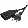 Cabo de extensão EXERTIS CONNECT, ficha euro para conector fêmea euro, preto, 1,8 m 573721