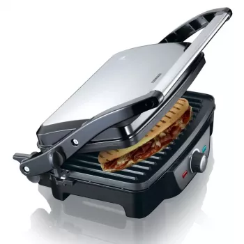 Grelhador de paninis Melissa 1600W preto