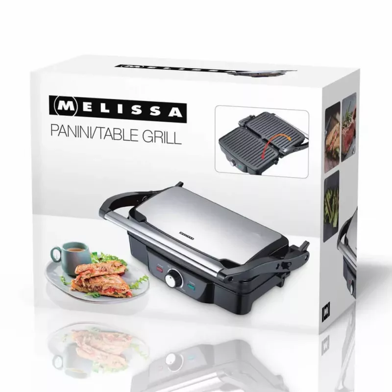 Grelhador de paninis Melissa 1600W preto