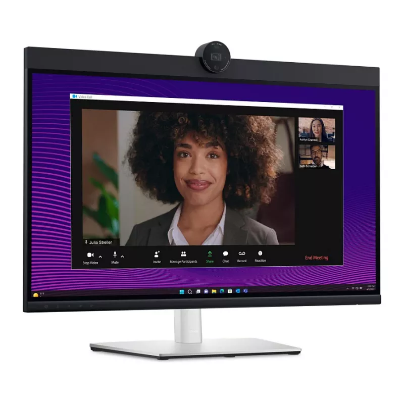 Monitor de videoconferência Dell P2724DEB 27 polegadas QHD IPS com webcam, USB-C 90W, Ethernet