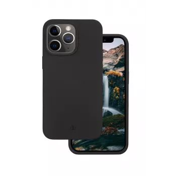 Capa traseira dbramante1928 Green Essentials para Apple iPhone 12 / 12 Pro - Night Black (plástico reciclado)
