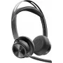 HP POLY Voyager Focus 2 headset Bluetooth estéreo certificado Microsoft Teams com base de carregamento