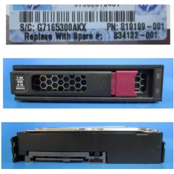 Disco rígido HPE 8TB SAS 12Gb/s 7200 RPM 3,5 polegadas Low Profile Midline 834031-S21