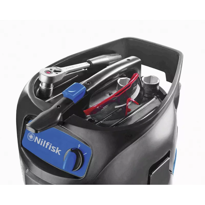 Aspirador de água e pó Nilfisk Attix 30-01PC 30L azul/preto 107413591