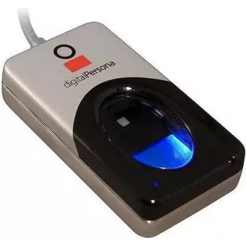 Leitor de impressões digitais USB HID DigitalPersona 4500, Bulk, USB 2.0, versão Bulk, ótico, resolução: 512 dpi, 256 níveis de cinzento, peso: 0,105 kg, logótipo: DigitalPersona, SDK vendido separadamente (50013-001-104)