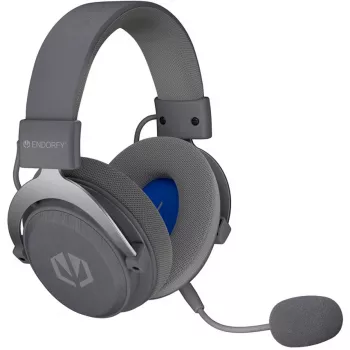 Headset gaming sem fios ENDORFY VIRO Infra – cinzento-claro (dongle USB-C 2,4 GHz, Bluetooth, USB-C, jack 3,5 mm)