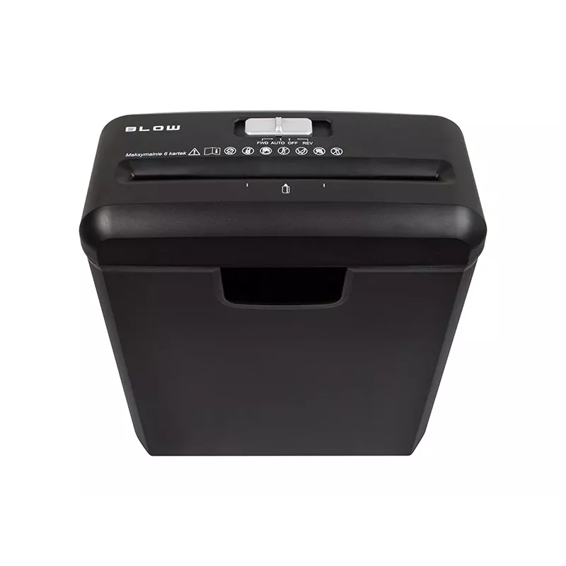 Destruidora de papel de corte em tiras BLOW 44-880#, 6 folhas, P-2, 10 L