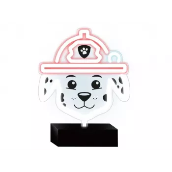 PAW Patrol Candeeiro LED néon com suporte para criança, Marshall
