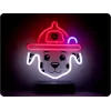 PAW Patrol Candeeiro LED néon com suporte para criança, Marshall