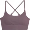 Soutien de desporto 4F F079 de suporte médio para mulher roxo L