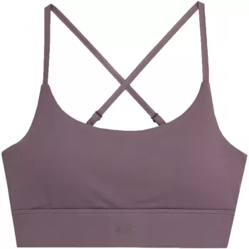 Soutien de desporto 4F F079 de suporte médio para mulher roxo L