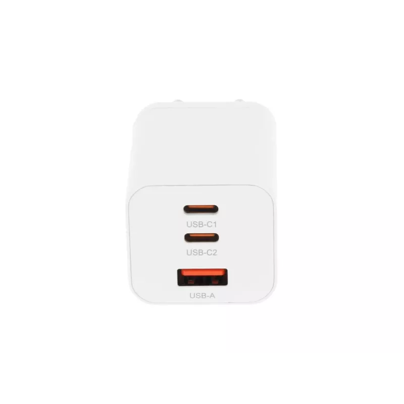 Carregador MOVANO GaN 65W 2x USB-C PD + USB-A (branco)