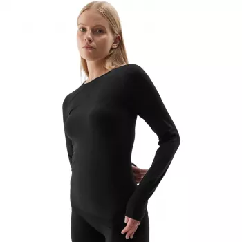 T-shirt térmica ativa mulher 4F F152 Deep Black M/L