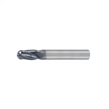 Fresa de canto raio em metal duro integral 12,0 mm, R6,0, 4 cortes, 16/73 mm