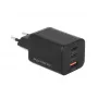 Carregador MOVANO GaN 65W 2x USB-C PD + USB-A (Preto)