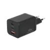 Carregador MOVANO GaN 65W 2x USB-C PD + USB-A (Preto)
