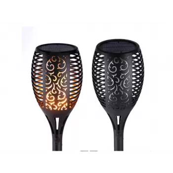 Tocha solar Forever Light com 33 LEDs, 6,6W, 600mAh, IP44, espeto de terra