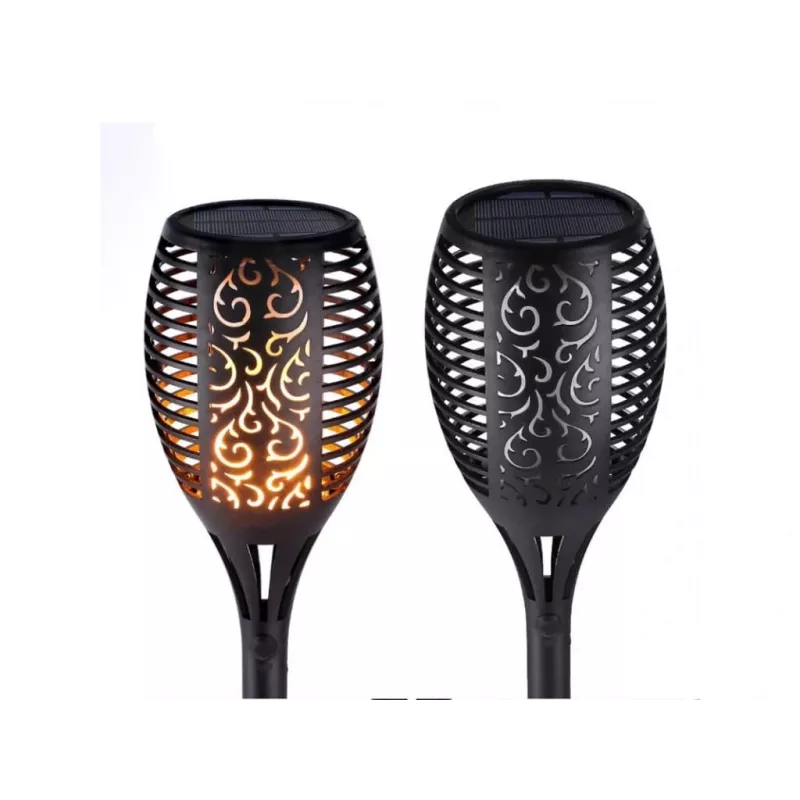 Tocha solar Forever Light com 33 LEDs, 6,6W, 600mAh, IP44, espeto de terra