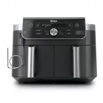 Fritadeira de ar quente Ninja Dual Zone XL DZ950EU 9,5 L 2470 W, Preto/Cinzento