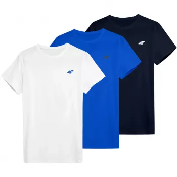 T-shirt de homem 4F M4479, branco/azul/azul-marinho, 2XL (4FWSS26TTSHM4479)