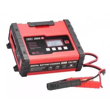 IDEAL carregador PRAKTIK CHARGER 15 LCD, tensão de carga: 12V/6V, 15A/7.5A, 9 fases automático, IP65