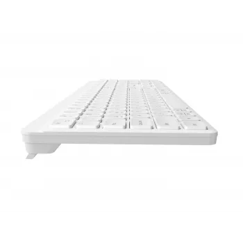 NATEC Tang US teclado sem fios Bluetooth + 2,4 GHz Silent Slim, branco