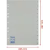 LEITZ Esselte separadores de plástico, numerados 1-12, A4, branco, furação universal, 10 conjuntos (100153)