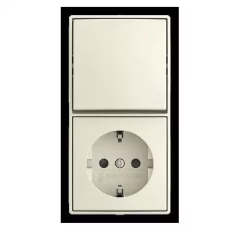 Busch-Jaeger mecanismo de interruptor de balancim combinado 2601/6/20 EAPBJ-522 (2TKA00005537)