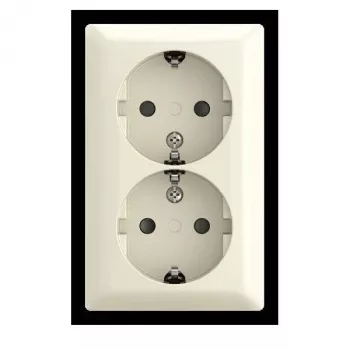 Tomada dupla SCHUKO de superfície Busch-Jaeger Safety 202 EAPBJ-522 (2TKA00005532)