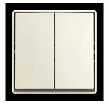Interruptor de tecla Busch-Jaeger, de superfície, comutador, 10 AX, 250 V AC, branco alpino 2TKA00005524