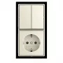 Mecanismo de interruptor duplo Busch-Jaeger 2601/5/20 EAPBJ-522 (2TKA00005539)