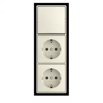 Mecanismo de interruptor de tecla combinado BUSCH-JAEGER 2 vias comutador 10A 250V encastrar 2TKA00005545