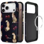 Capa TECH-PROTECT Lamano MagSafe para iPhone 17 Pro Max / 18 Pro Max - Midnight Cherry