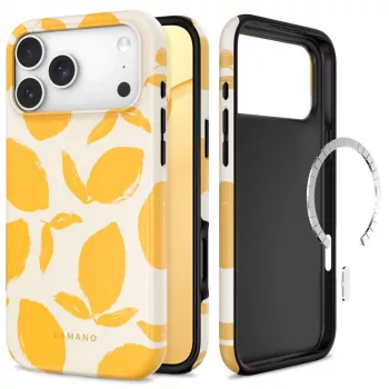 Capa Tech-Protect Lamano MagSafe para iPhone 17 Pro Max / 18 Pro Max – Lemon Haze