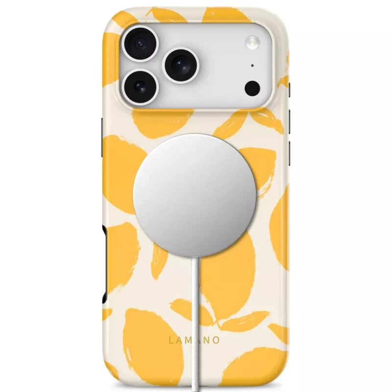 Capa Tech-Protect Lamano MagSafe para iPhone 17 Pro Max / 18 Pro Max – Lemon Haze