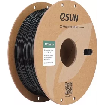 Filamento para impressora 3D ESUN PETG 1,75mm preto 1kg