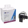G&G rolo de etiquetas compatível com Brother DK-22212 62 mm x 15,24 m filme branco permanente universal 15201