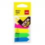 DELI Stick Up Marcadores de índice PP 50x12 mm 100 folhas cores sortidas (D338199)