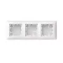 ABB Busch-balance Caixa de superfície SI, 3 módulos, design plano, Branco estúdio 2TKA00005516