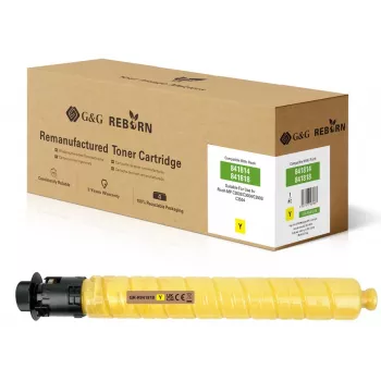 G&G Cartucho de toner amarelo compatível para Ricoh 841818 - Alto rendimento 18.000 páginas GR-R841818