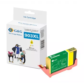 G&G Cartucho de tinta amarelo compatível com HP 903XL (T6M11AE, 18846)
