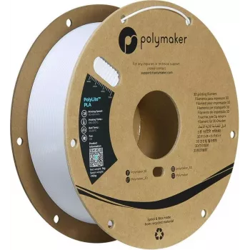 Filamento Polymaker PA02096 PLA 1,75 mm 1 kg branco frio alta rigidez