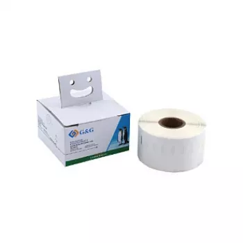 Etiquetas de endereço térmicas diretas G&G 41 x 89 mm, branco, permanente, 300/rolo, para DYMO 11356/S0722560 BM-D-G-11356