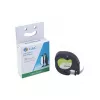 Cartucho de fita de etiquetagem G&G BM-D-G-91221 12 mm x 4 m branco/preto para DYMO
