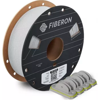Filamento para impressora 3D Polymaker Fiberon PET-GF15 1,75 mm cinzento claro 0,5 kg (FL02004)