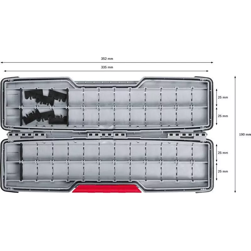 Bosch Accessories 2607011826 Caixa Intermédia para Sistema L-BOXX (Antracite)