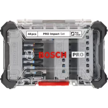 Conjunto de 34 peças de brocas e bits de aparafusar Bosch 2608521U79 com suporte universal magnético, mala X-Line