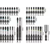 Conjunto de 34 peças de brocas e bits de aparafusar Bosch 2608521U79 com suporte universal magnético, mala X-Line