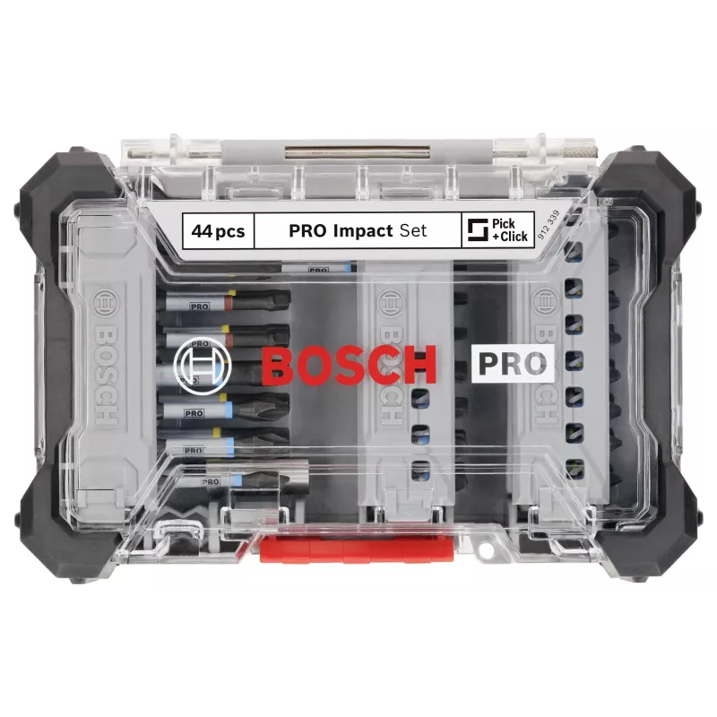 Conjunto de 34 peças de brocas e bits de aparafusar Bosch 2608521U79 com suporte universal magnético, mala X-Line